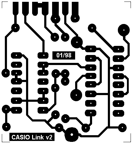 CASIO Cable Printid Circuit Board Artwork, Dimensions: 36 x 39 mm